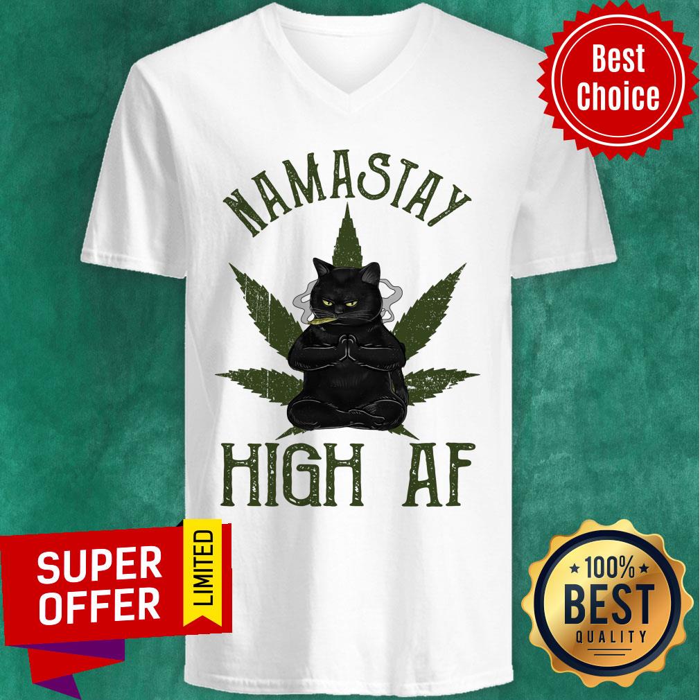 Cat Do Yoga Namastay High Af Shirt
