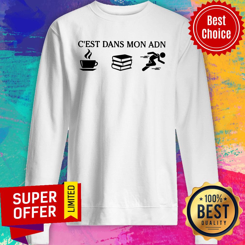 C'est Dans Mon ADN Coffee Book Running Shirt