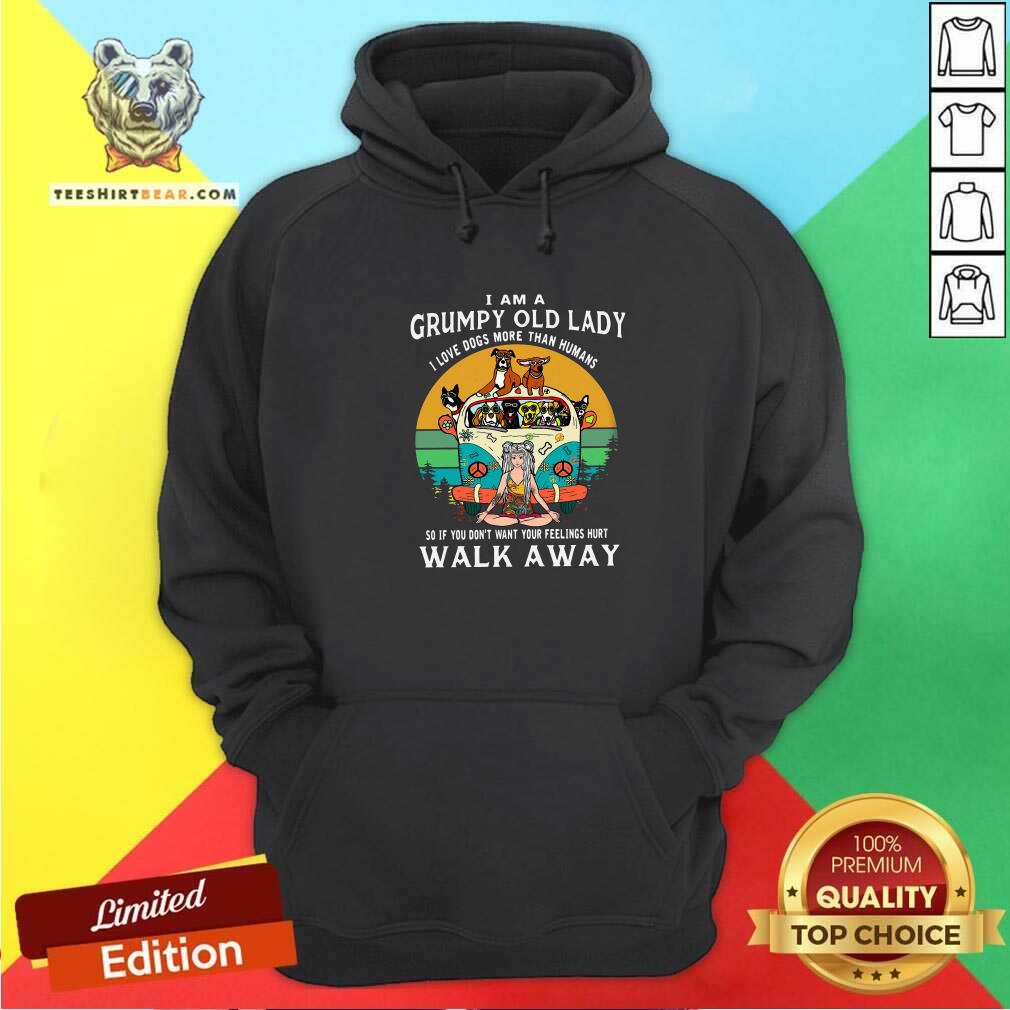 Colorful I Am A Grumpy Old Lady I Love Dogs More Than Humans Shirt