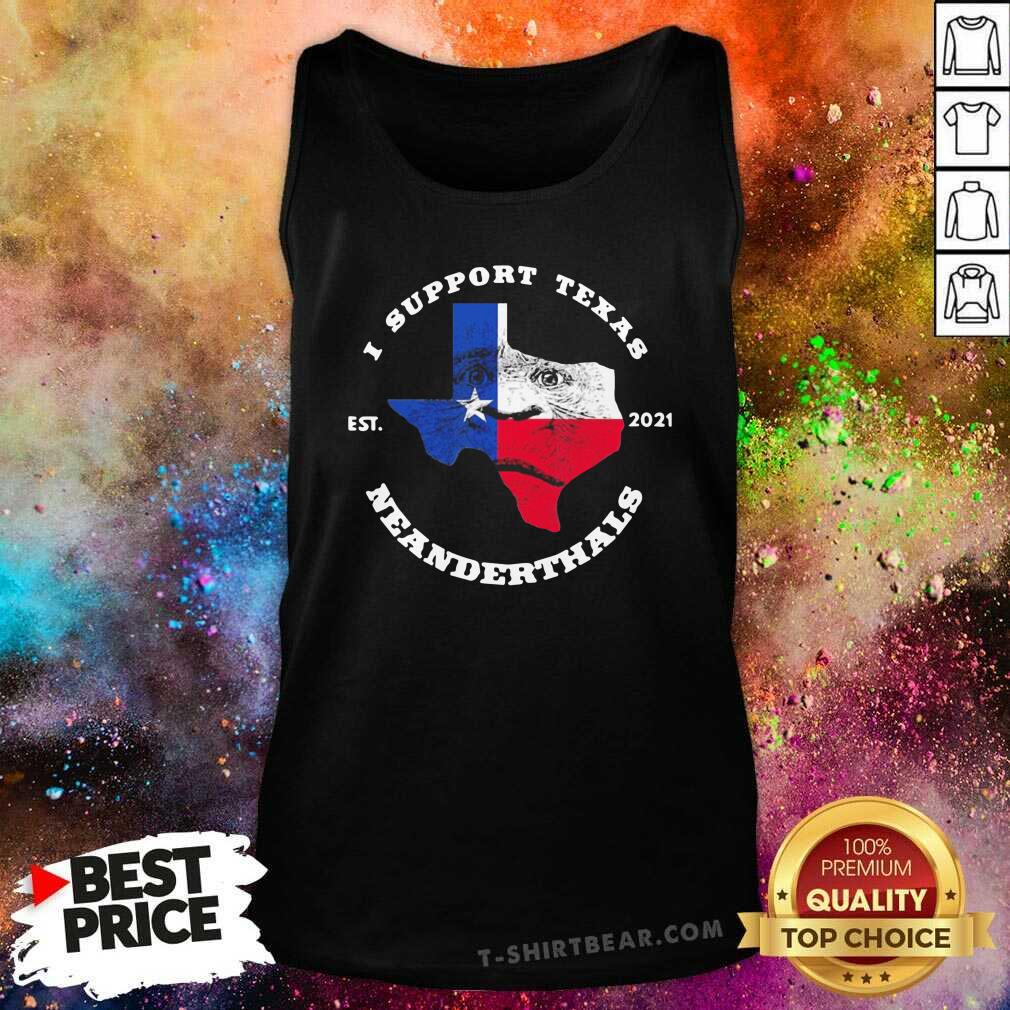 Cool Bigfoot I Support Texas Neanderthal 2021 Shirt