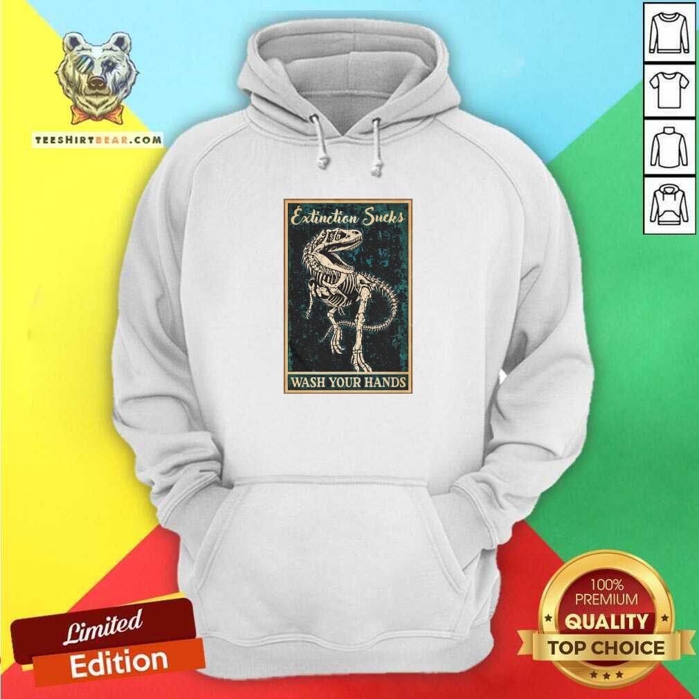 Cool Dinosaur Extinction Sucks Wash Your Hands Shirt
