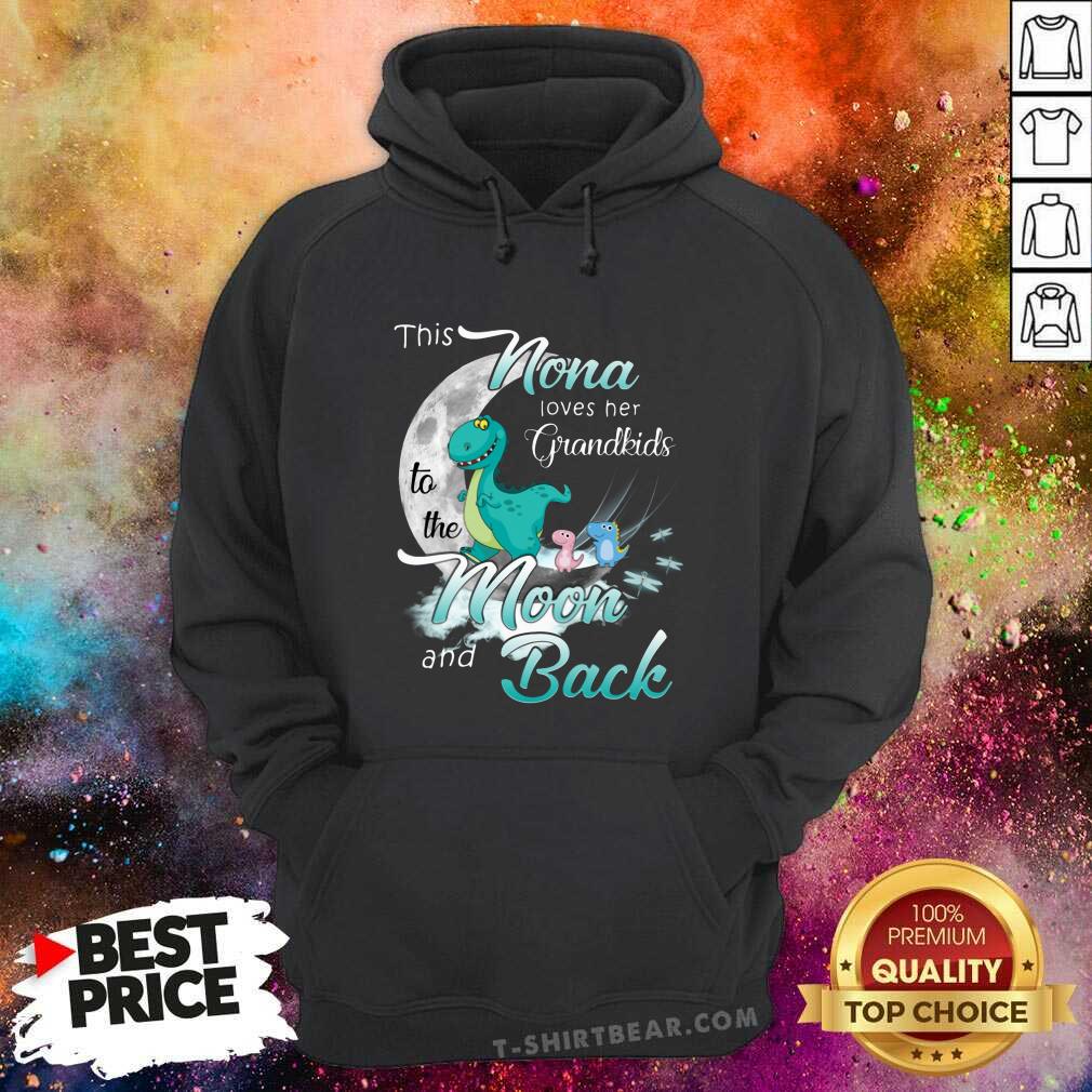 Cool Dinosaurs This Nona Loves Her Grandkids Moon And Back Shirt