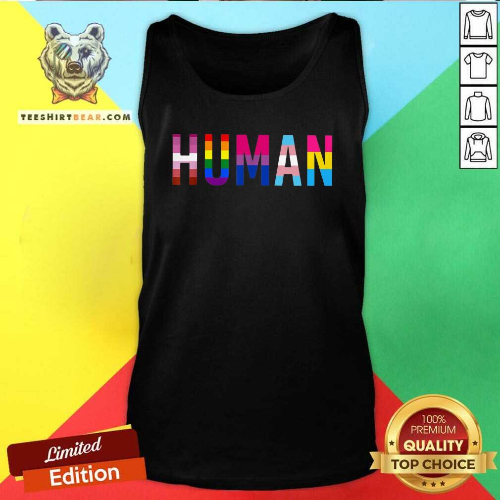 Cool Human Lgbt Flag Gay Pride Rainbow Lesbian Shirt
