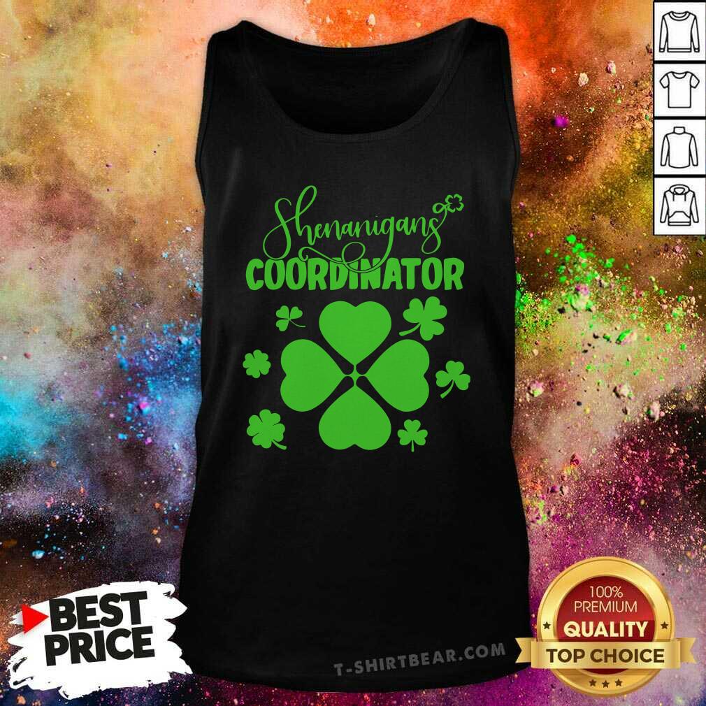 Cool Shenanigans Coordinator Funny School Teacher St Patricks Day Shirt