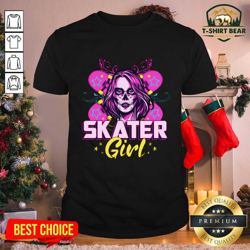 Cool Zombie Skater Girl Shirt