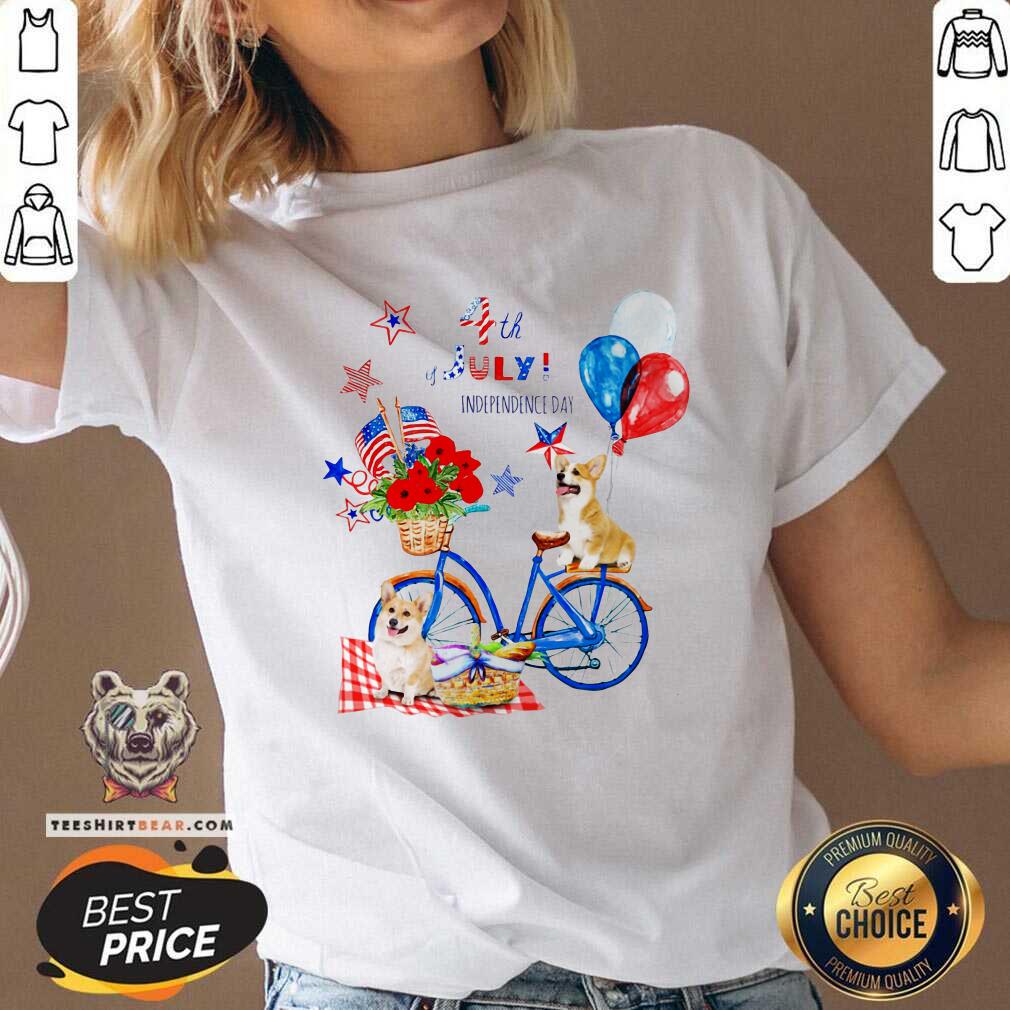Corgi Beautiful Trip 4th July Independence Day Shirt