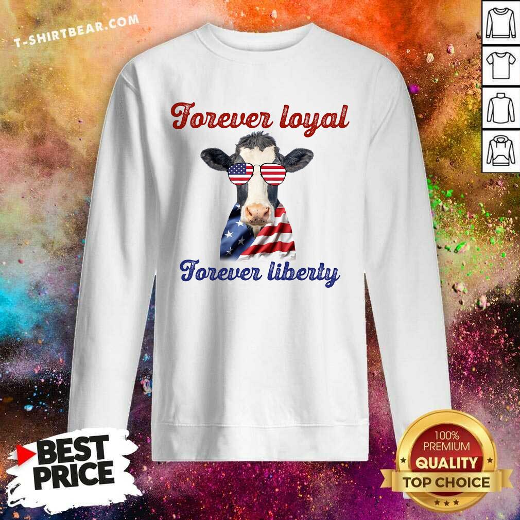 Cow Forever Loyal Liberty American Glass Shirt