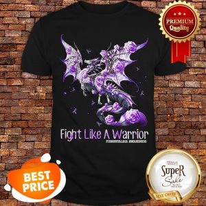 Dragon Fight Like A Warrior Fibromyalgia Awareness Shirt