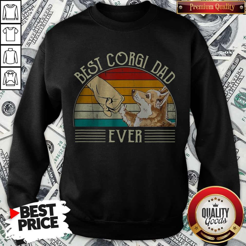 Cute Best Corgi Dad Ever Vintage Shirt