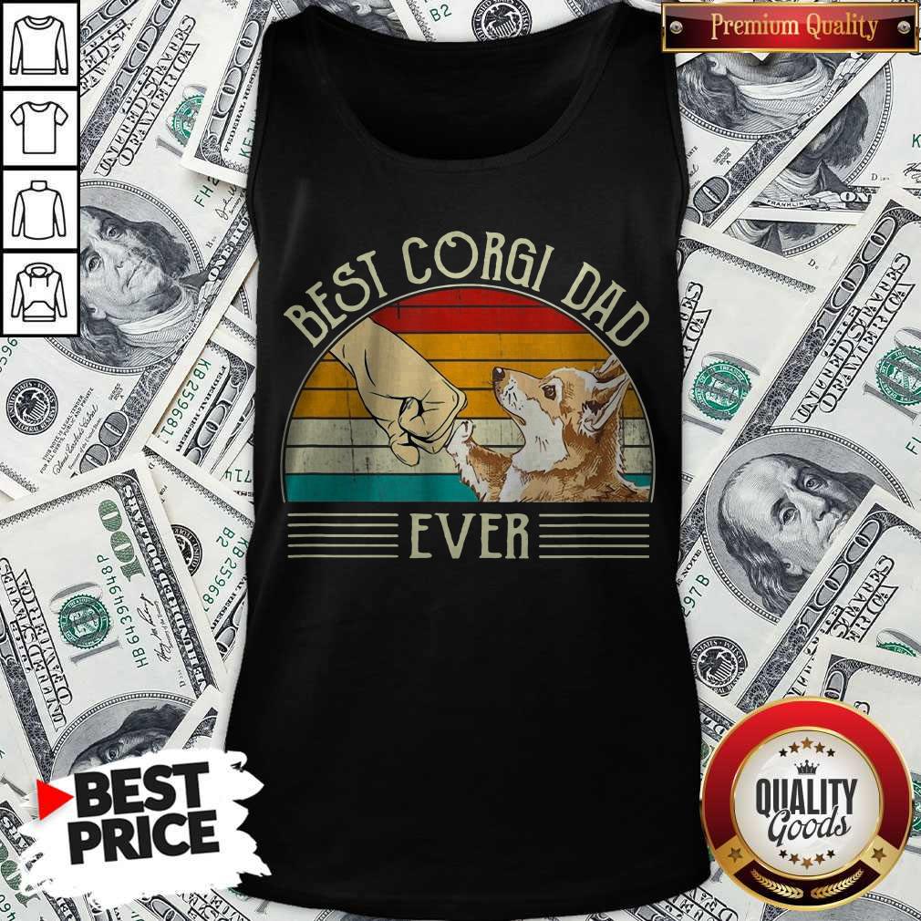 Cute Best Corgi Dad Ever Vintage Shirt