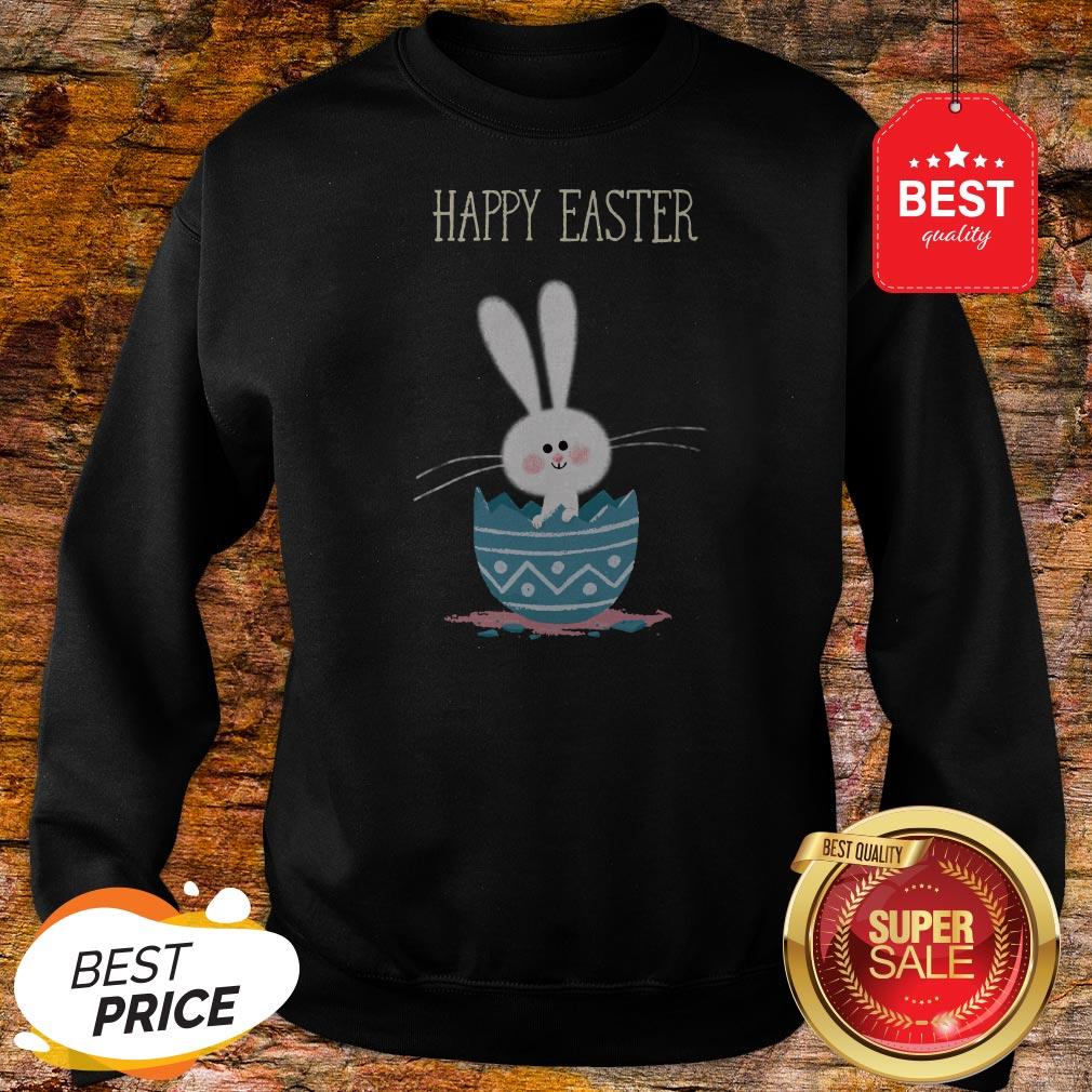 Cute Bunny Rabbit In Egg Happy Easter Day Shirt