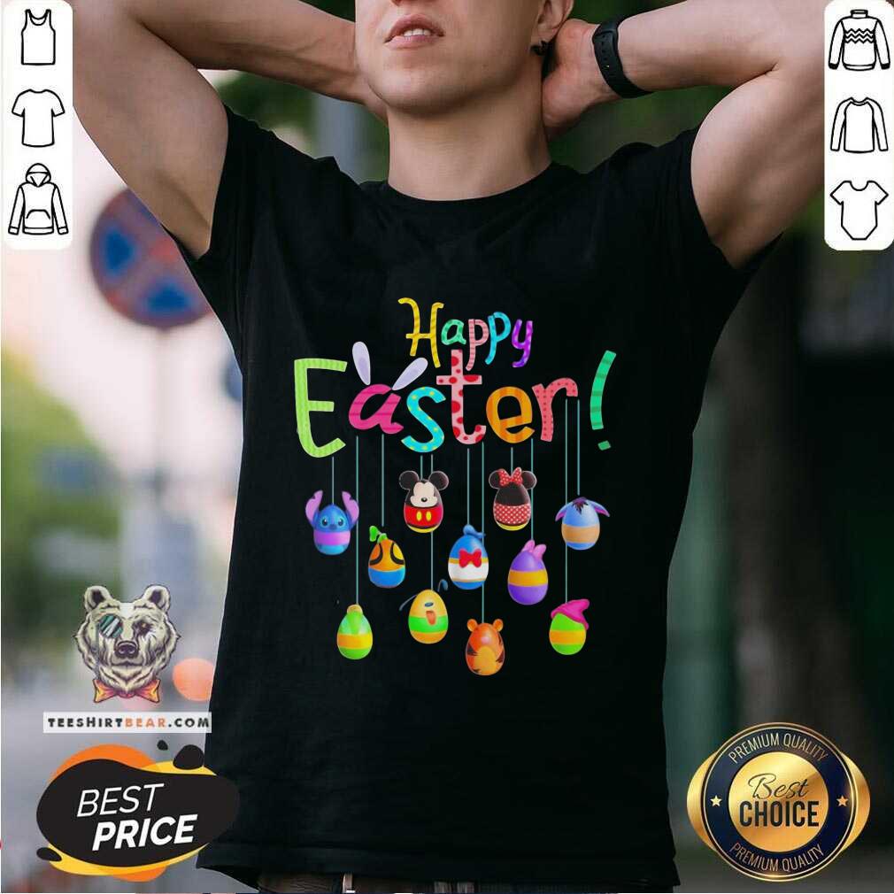 Cute Disney Characters Egg Easter Day 2021 Shirt