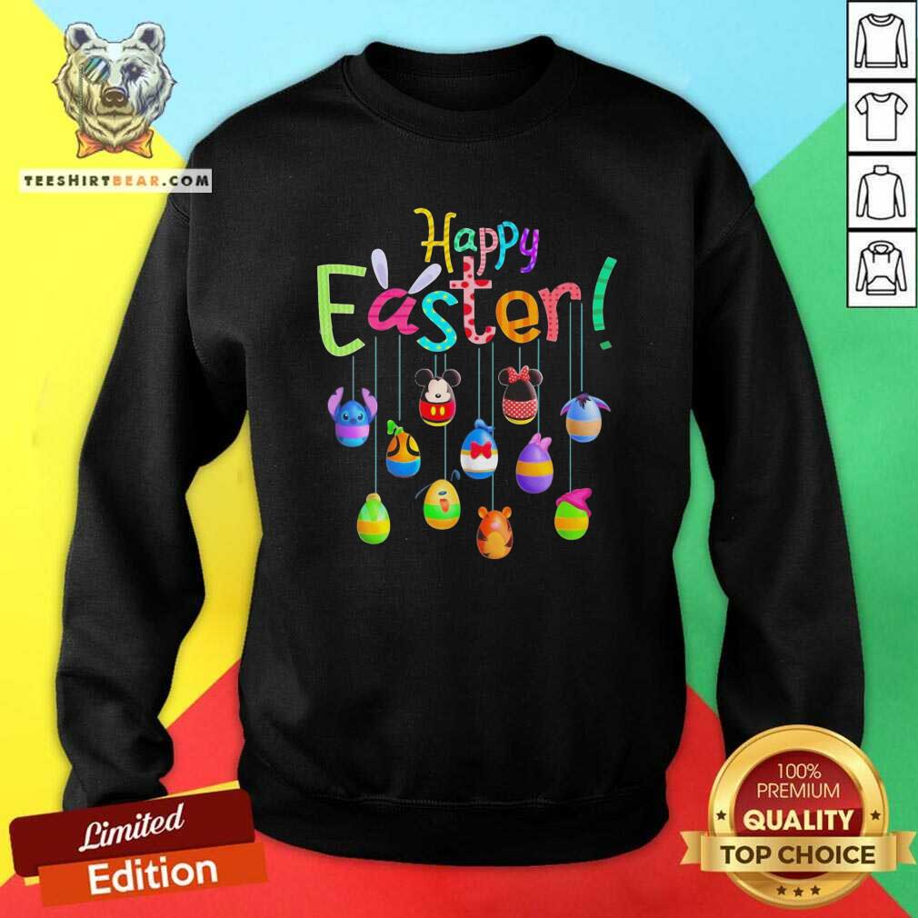 Cute Disney Characters Egg Easter Day 2021 Shirt