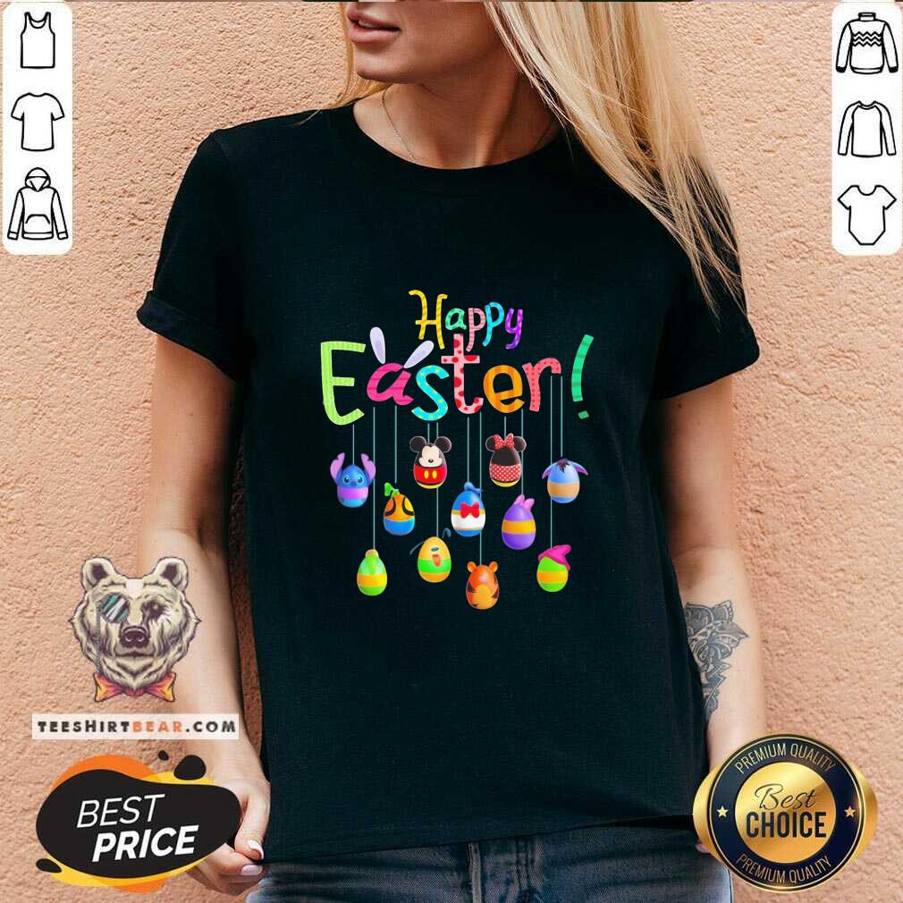 Cute Disney Characters Egg Easter Day 2021 Shirt