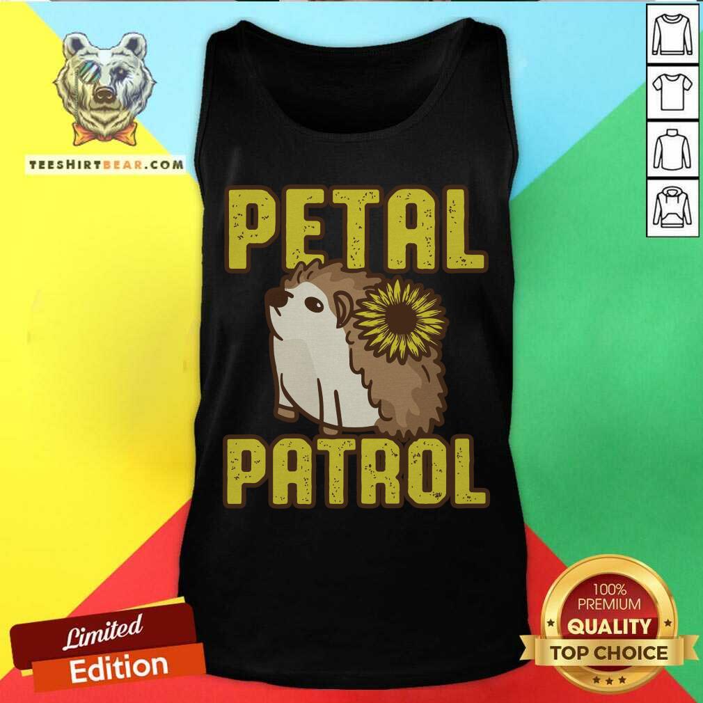 Cute Hedgehog Sunflower Petal Patrol Shirt