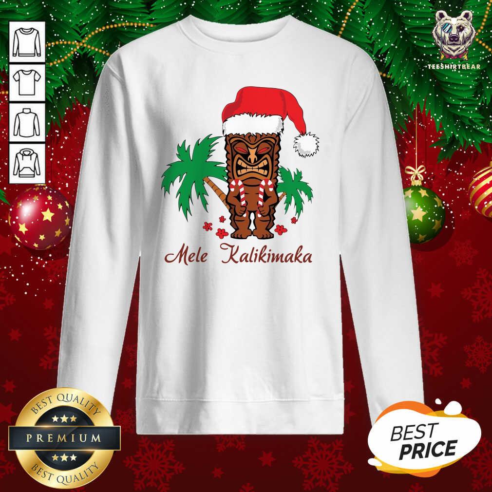 Cute Mele Kalikimaka Merry Christmas Hawaiian Tiki Shirt