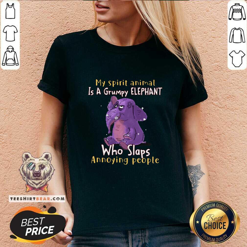 Cute My Spirit Animal Is A Grumpy Elephant Shirt