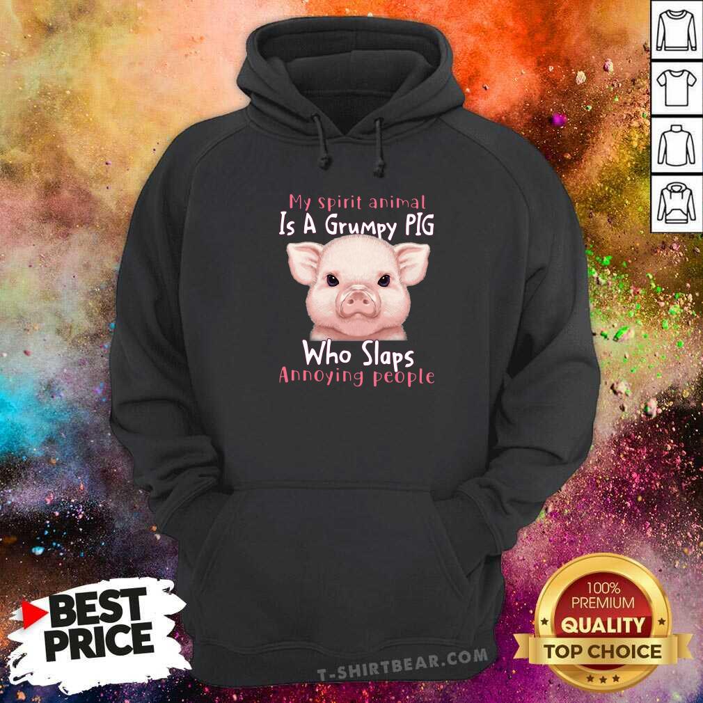Cute My Spirit Animal Is A Grumpy Pig Who Slaps Annoying People Shirt