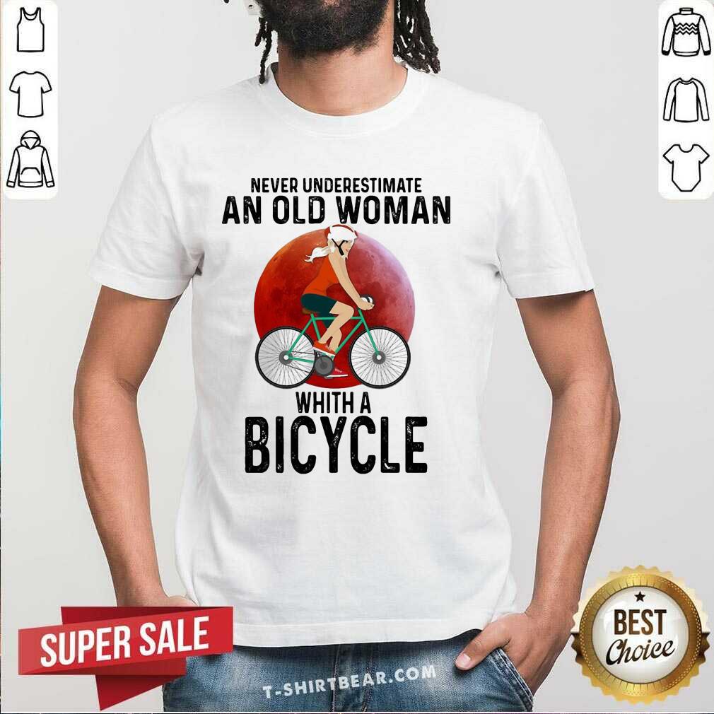 Cute Never Underestimate An Old Woman With A Bicycle Shirt