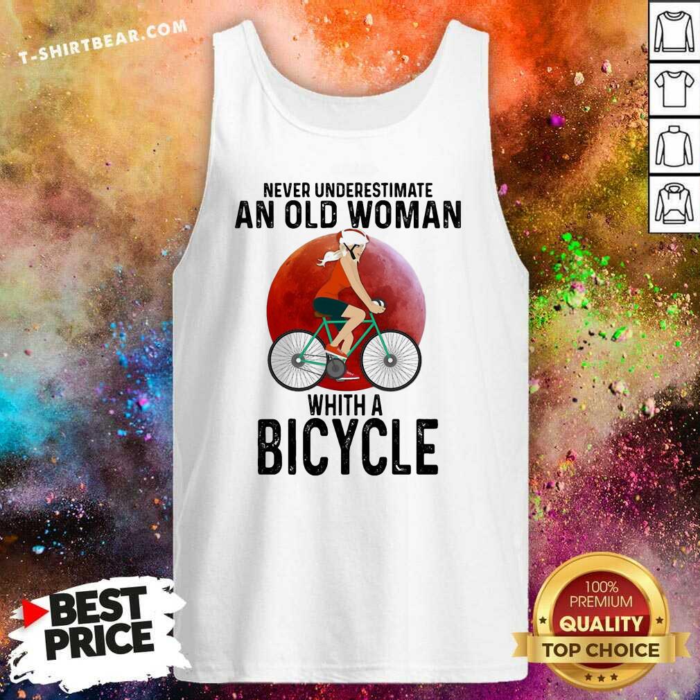 Cute Never Underestimate An Old Woman With A Bicycle Shirt