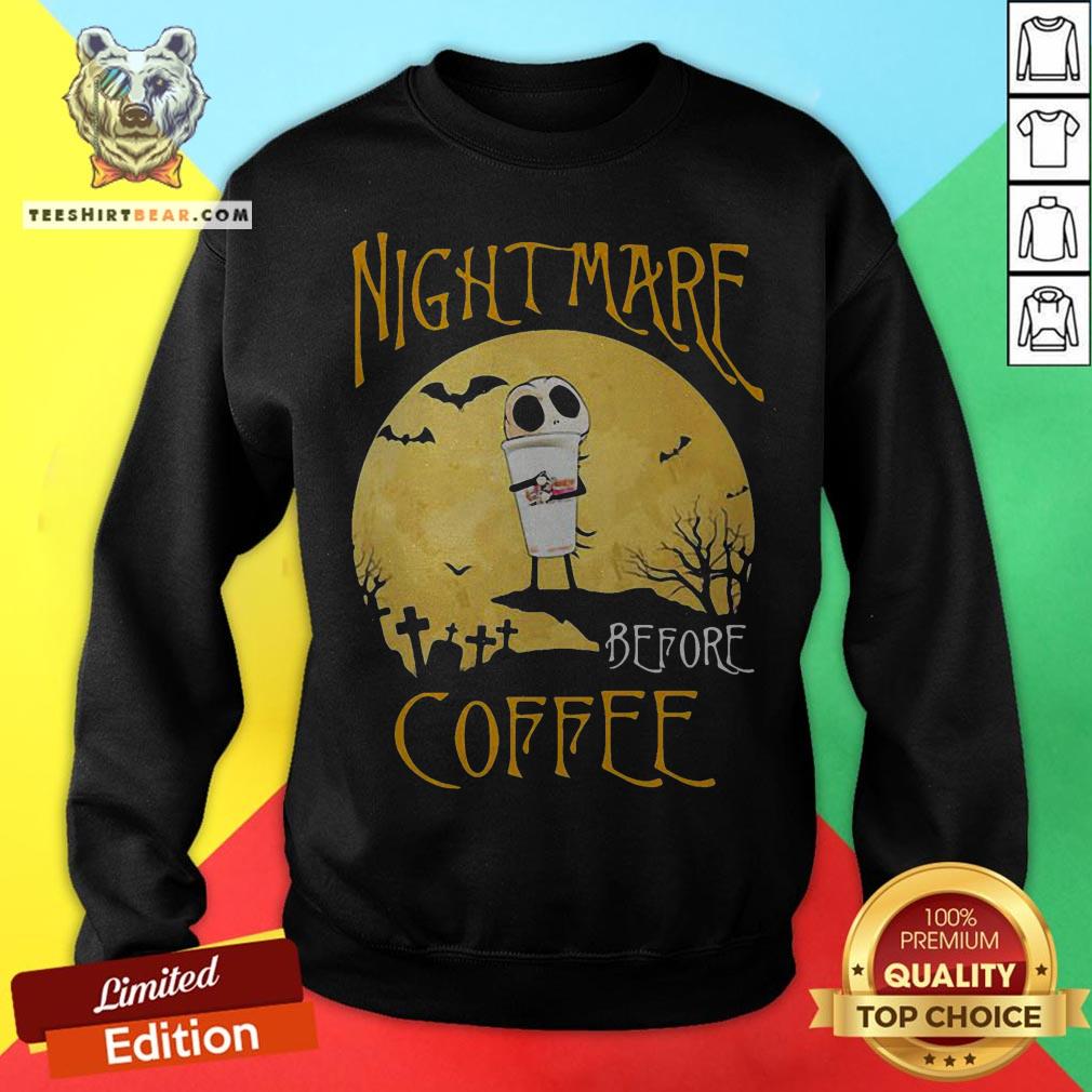 Cute Nightmare Before Dunkin Donuts Halloween Shirt