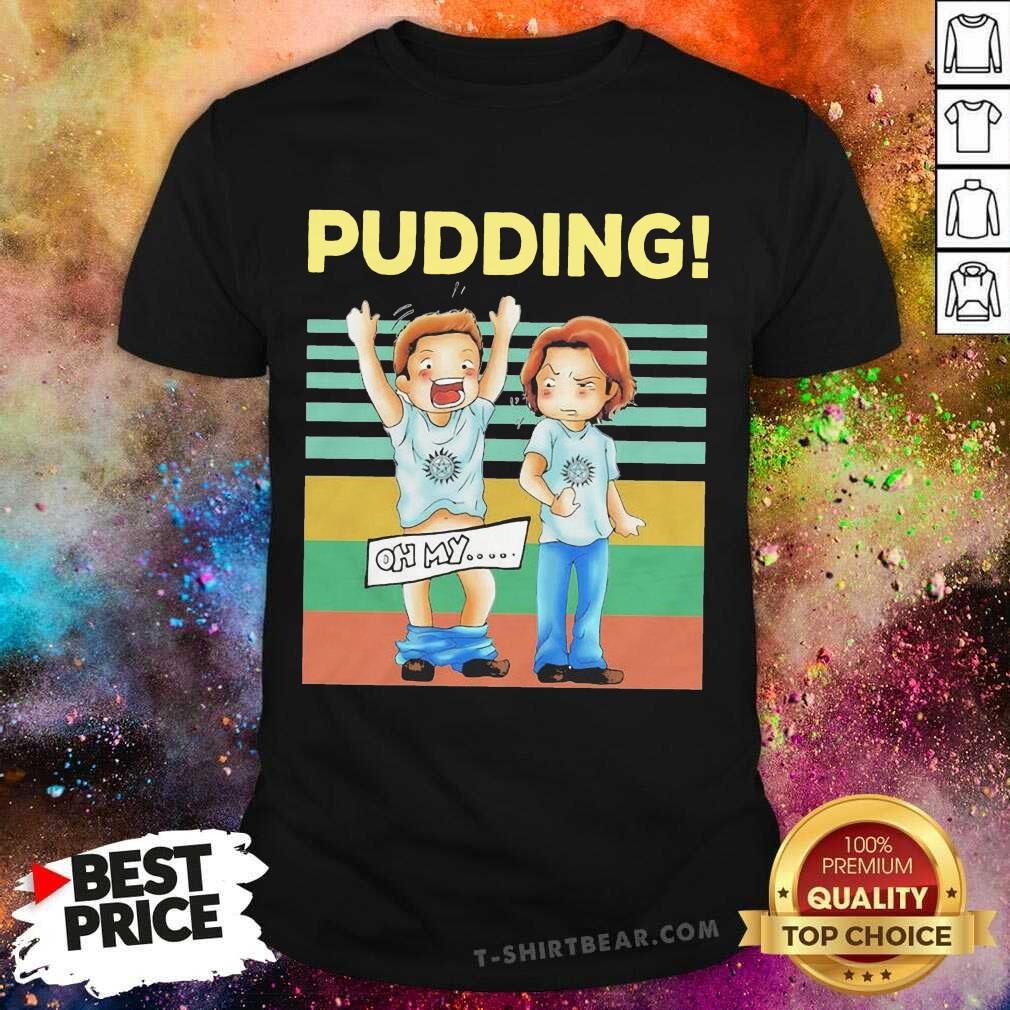 Cute Pudding Oh My Supernatural Vintage Retro Shirt