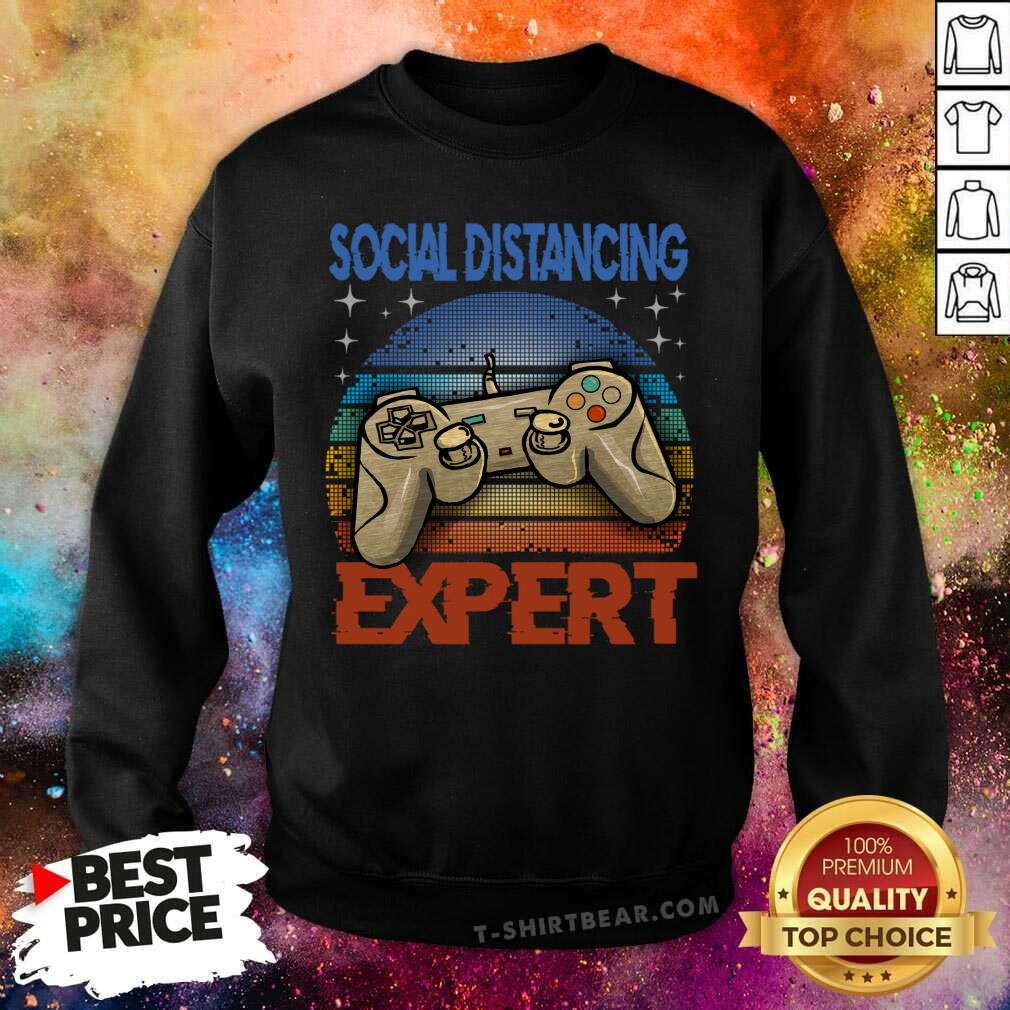 Cute Social Distancing Expert Gaming Video Shirt