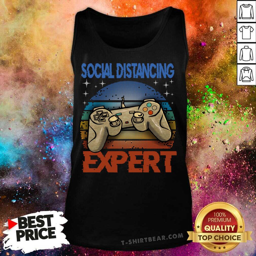 Cute Social Distancing Expert Gaming Video Shirt