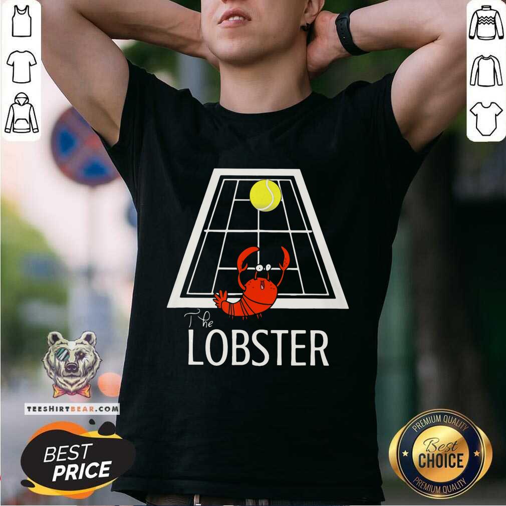 Cute The Lobster Play Tennis Shirt