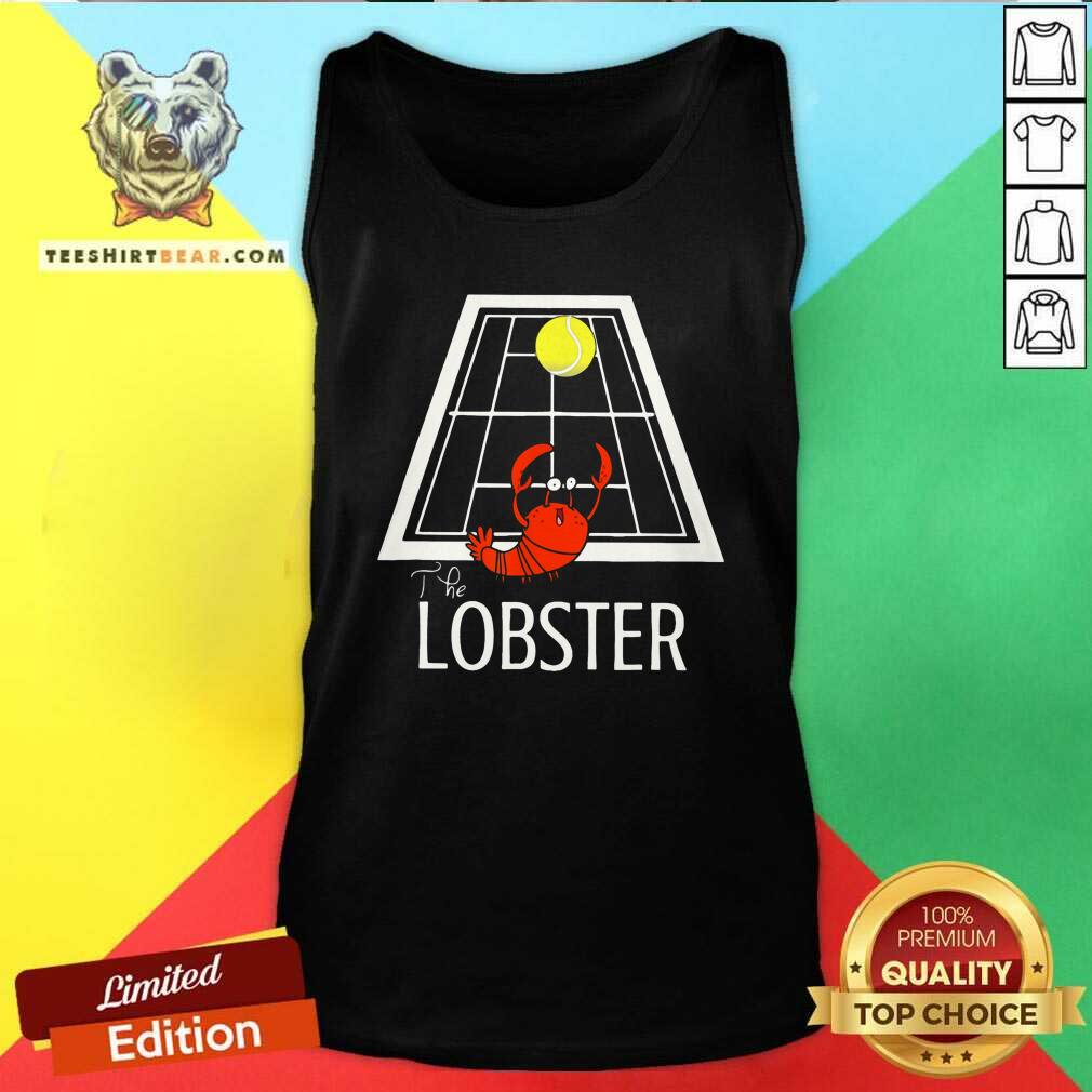 Cute The Lobster Play Tennis Shirt