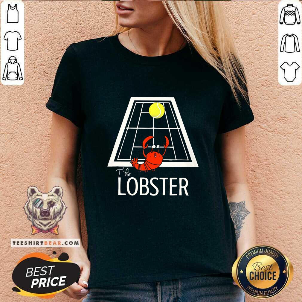 Cute The Lobster Play Tennis Shirt