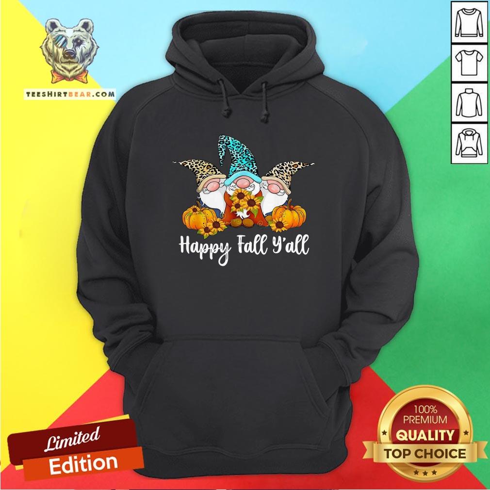 Cute Three Gnomes Happy Fall Y’all Halloween Shirt