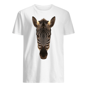 Realistic Looking Zebra Face Zoo Animals Dress Up Costume T Shirt