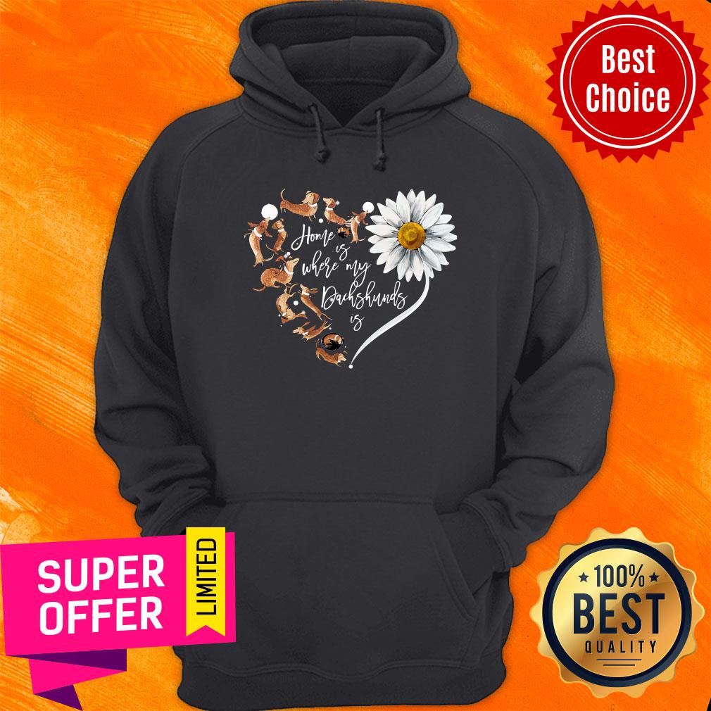 Dachshunds Heart Daisy Flower Shirt