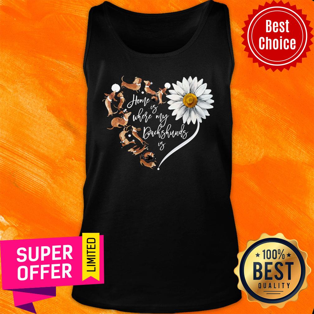 Dachshunds Heart Daisy Flower Shirt