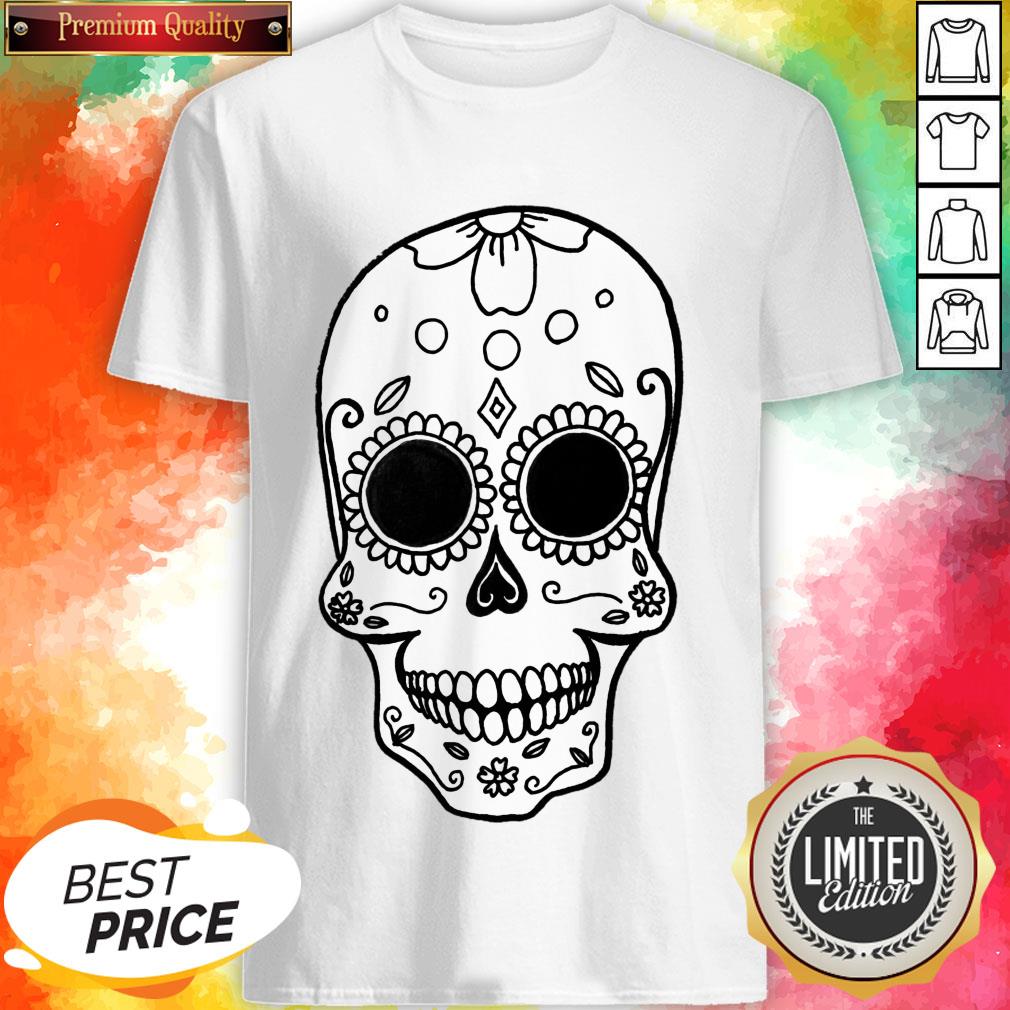 Day Of The Dead Dia De Muertos Skull Simple Halloween Shirt