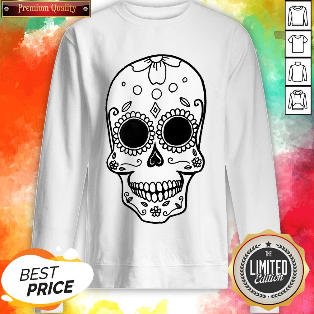 Day Of The Dead Dia De Muertos Skull Simple Halloween Shirt