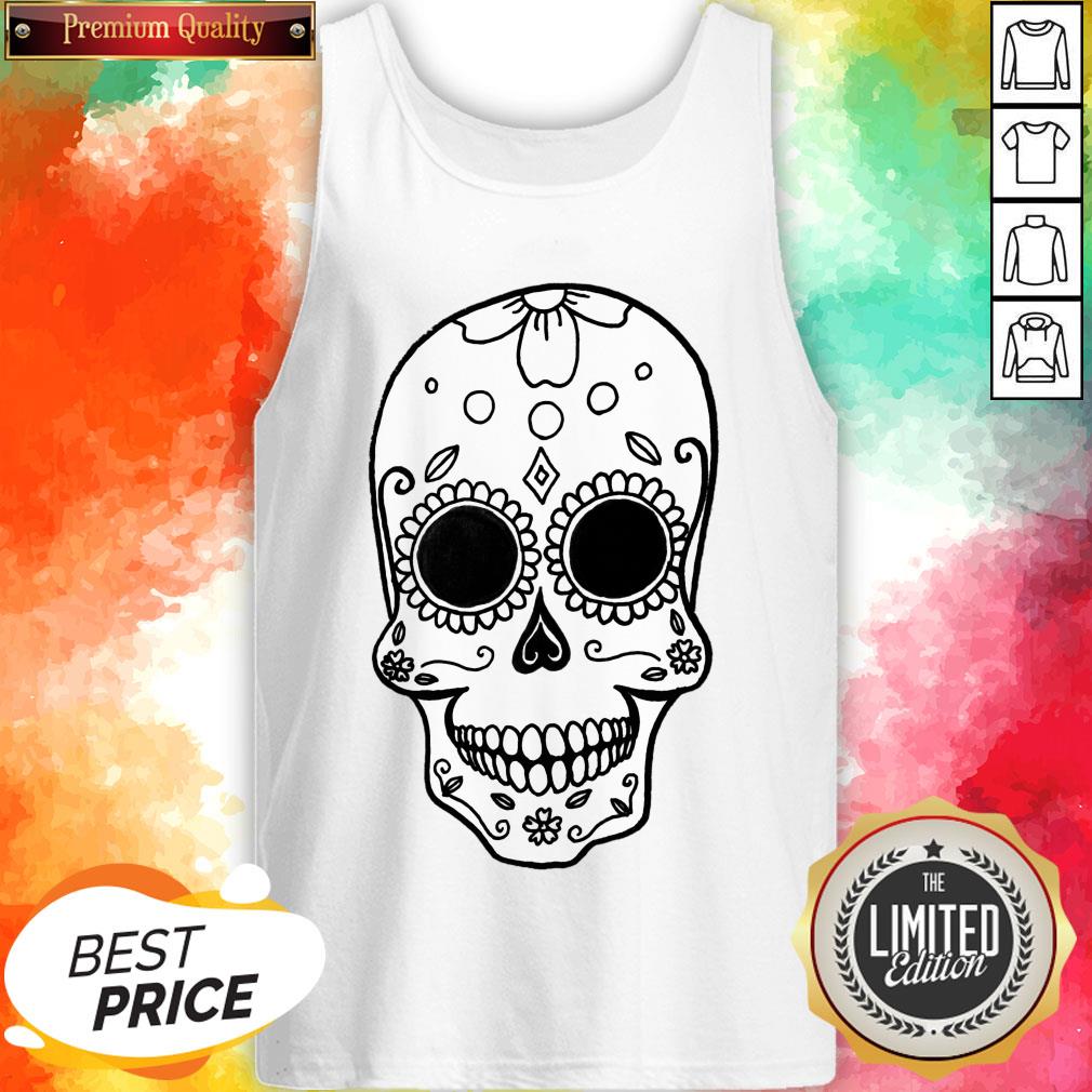 Day Of The Dead Dia De Muertos Skull Simple Halloween Shirt