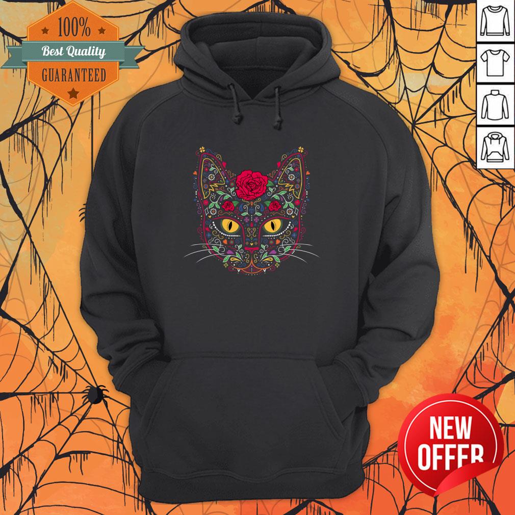 Day Of The Dead Kitty Cat Sugar Skull Shirt