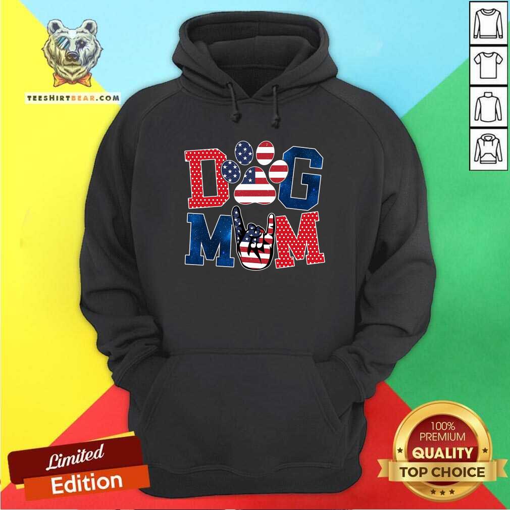 Dog Mom Paw American Flag Shirt