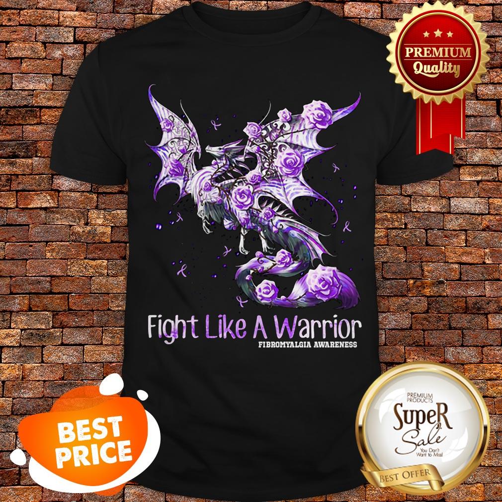 Dragon Fight Like A Warrior Fibromyalgia Awareness Shirt