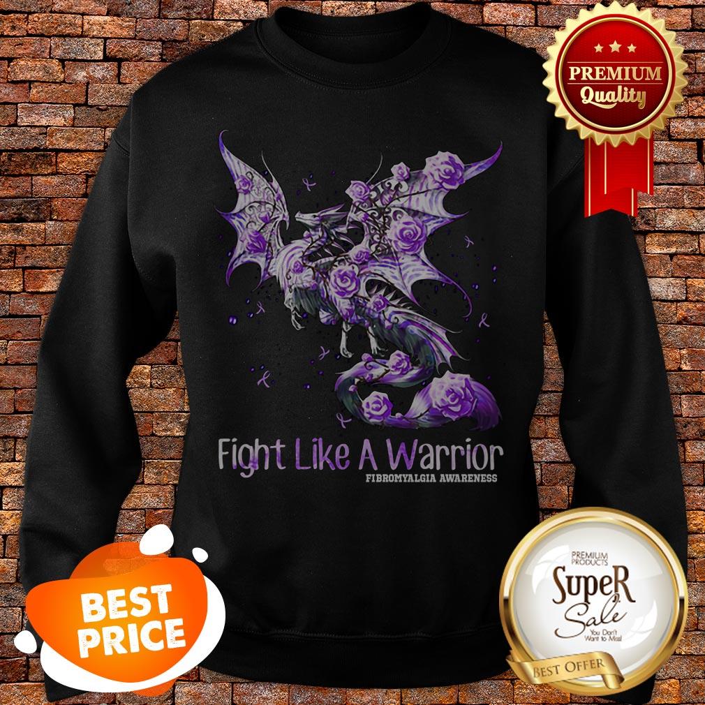 Dragon Fight Like A Warrior Fibromyalgia Awareness Shirt