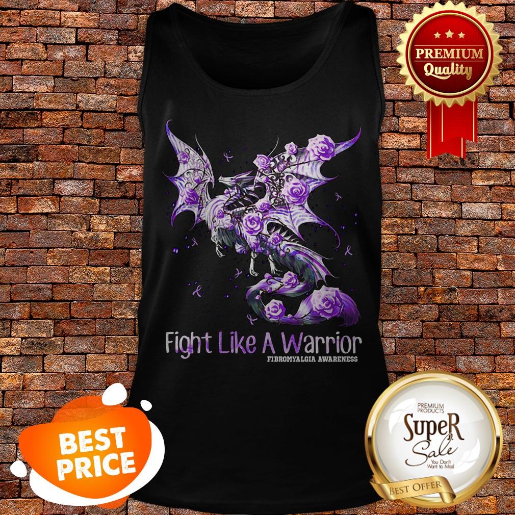 Dragon Fight Like A Warrior Fibromyalgia Awareness Shirt
