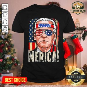 Lovely Joe Biden President Merica Wear Sunglasses And Ribbon American Flag Election Shirt