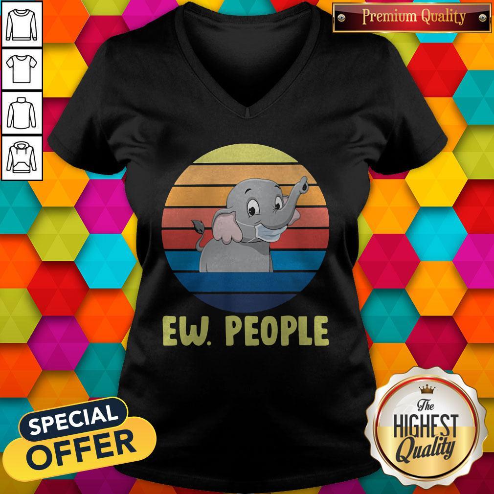 Elephant Mask Ew People Vintage Retro Shirt