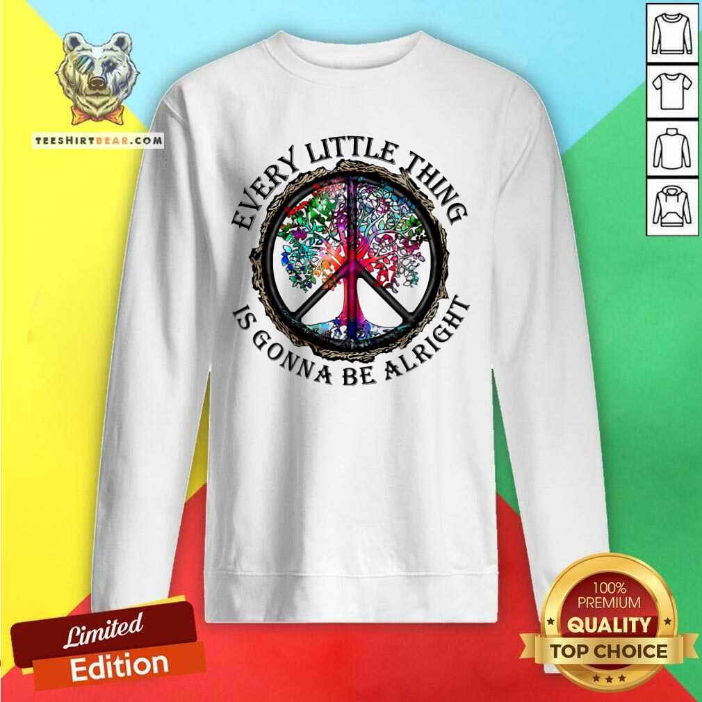 Every Little Thing Is Gonna Be Alright Color Tree Shirt