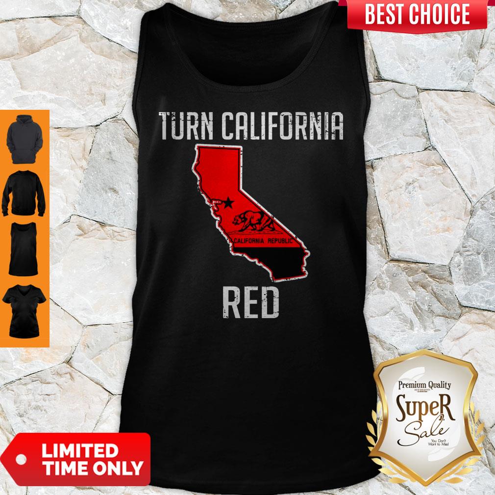 Official Turn California Red State Flag Shirt