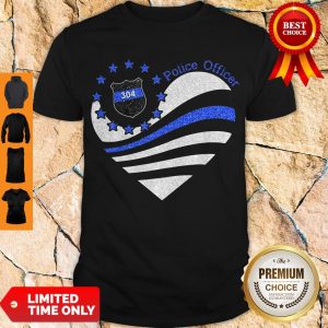 Premium Police Officer 304 Heart Shirt