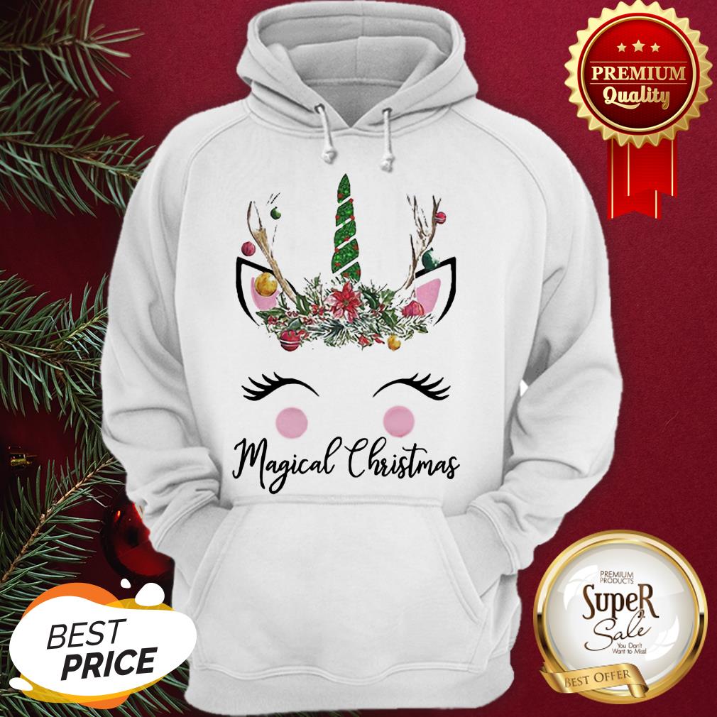 Face Unicorn Magical Christmas Shirt