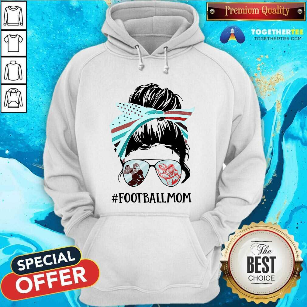 Football Mom Messy Bun Girl Shirt
